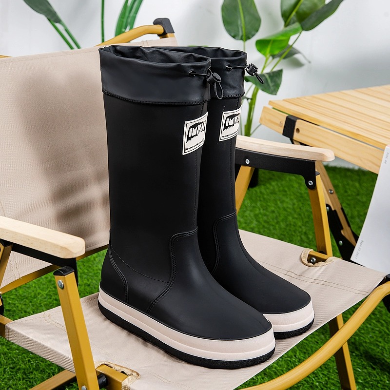 Men's High-Tube Rain Boots Fal - Fishing Boots 评论和价格