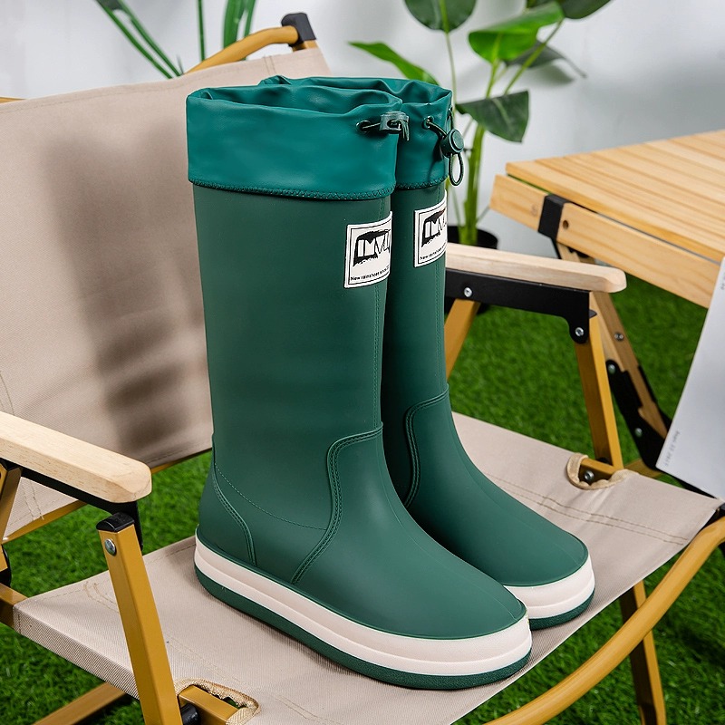 Men's High-Tube Rain Boots Fal - Fishing Boots 评论和价格