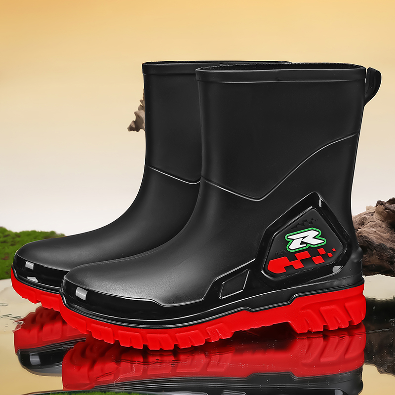 Men's high-top casual rain boo - Fishing Boots 评论和价格