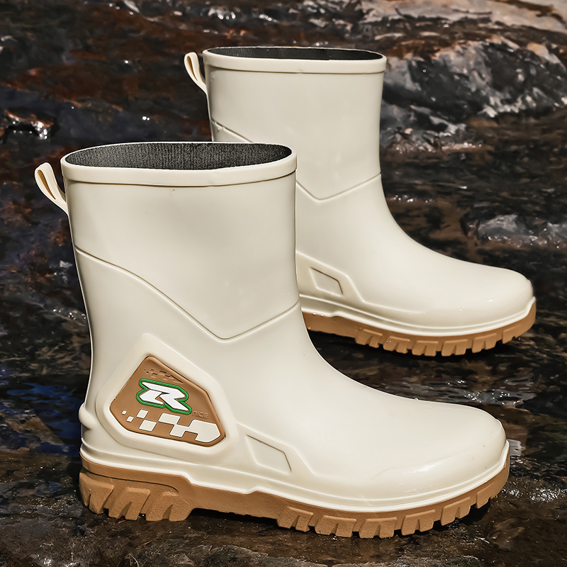 Men's high-top casual rain boo - Fishing Boots 评论和价格