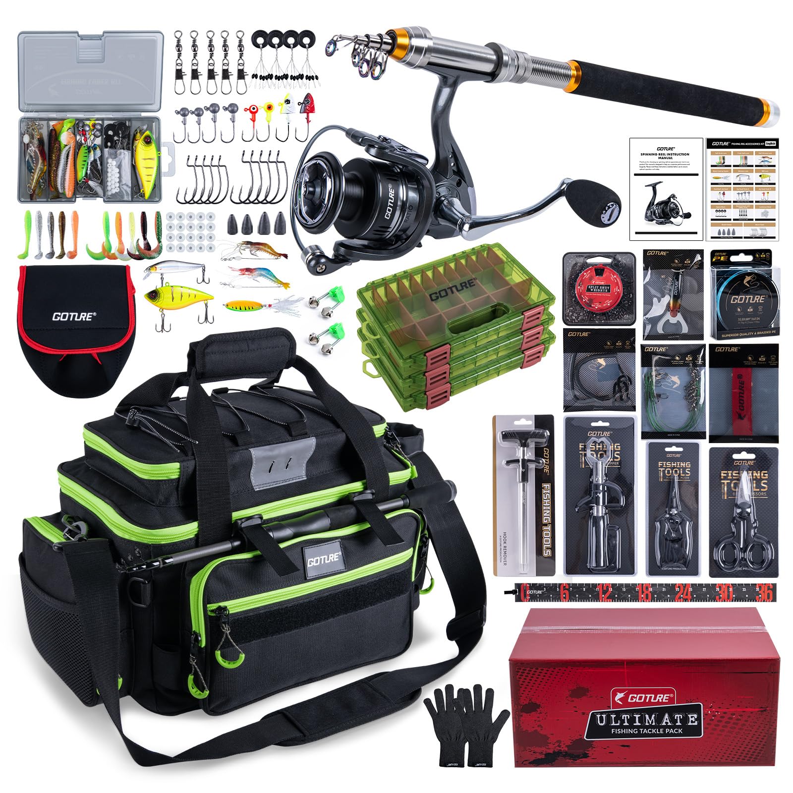 Goture Portable Travel Fishing - Fishing Bag Waterproof 评论和价格