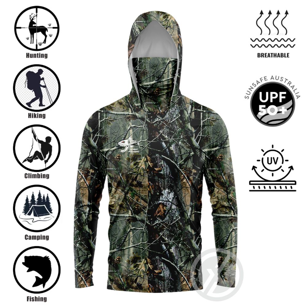 UPF50+ Hooded Fishing Shirt Bu - Fishing Hoodie 评论和价格
