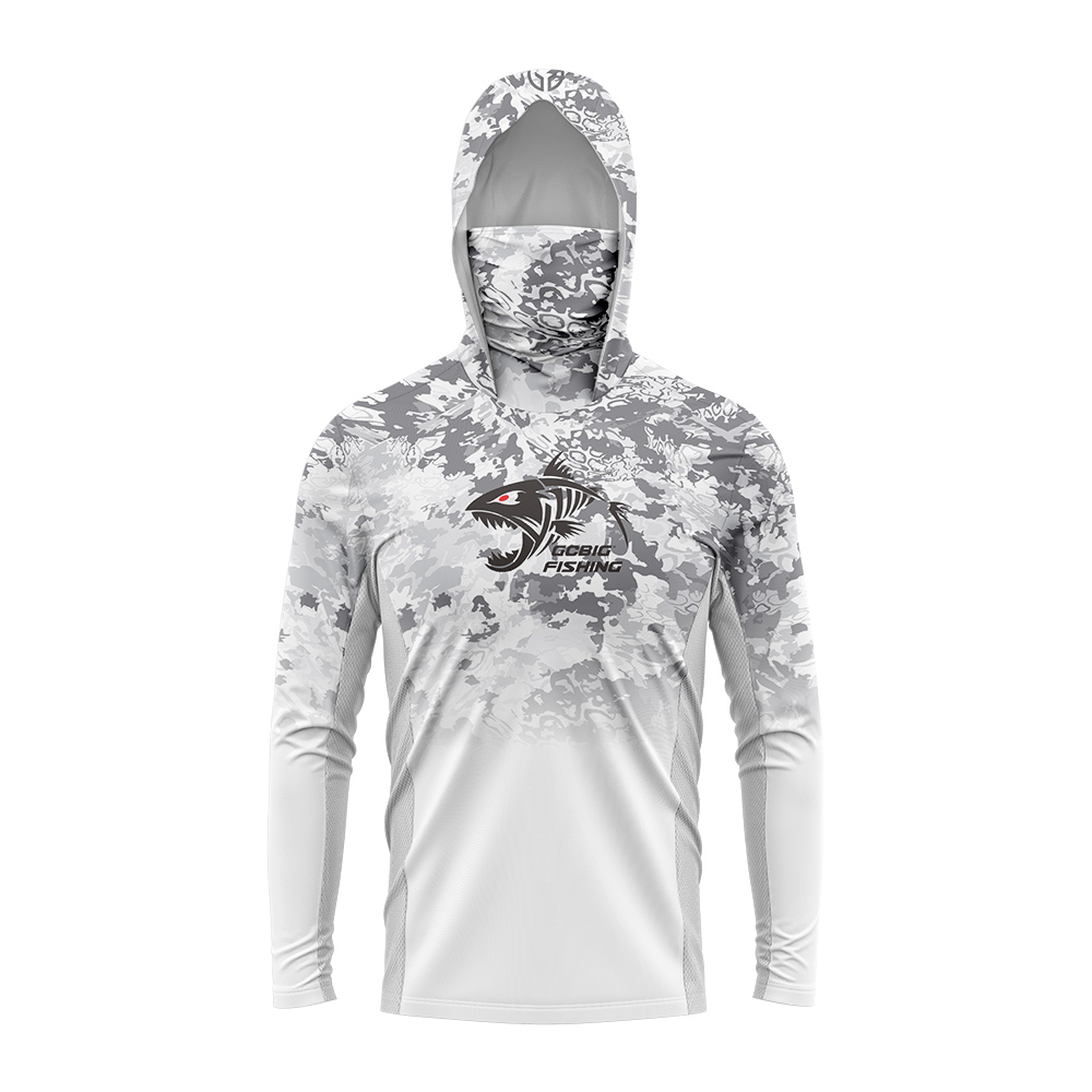 UPF50+ Hooded Fishing Shirt Bu - Fishing Hoodie 评论和价格