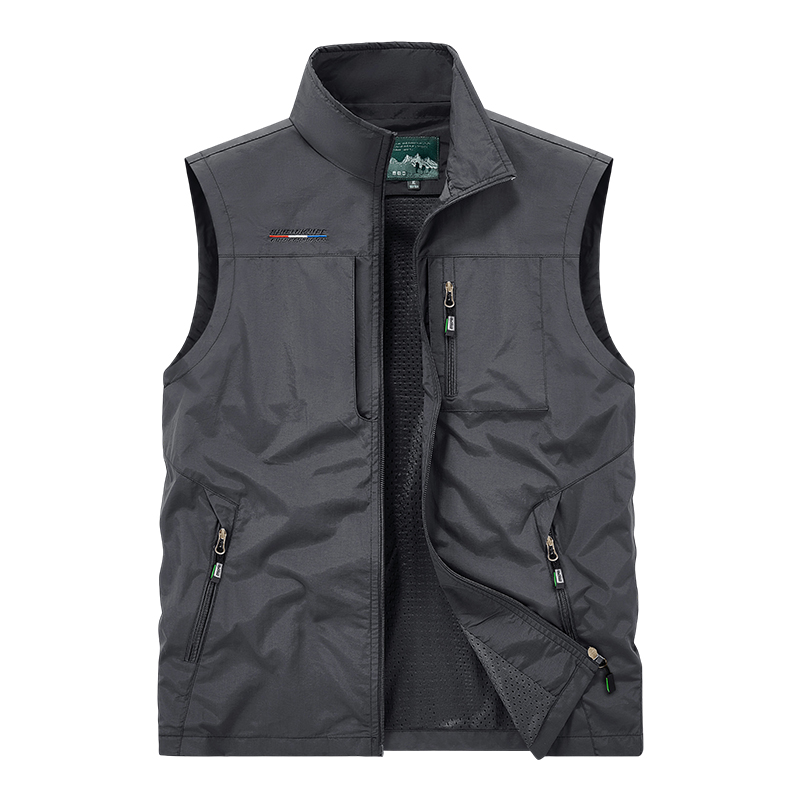 Men's Stand Collar Outdoor Ves - Fishing Vest 评论和价格
