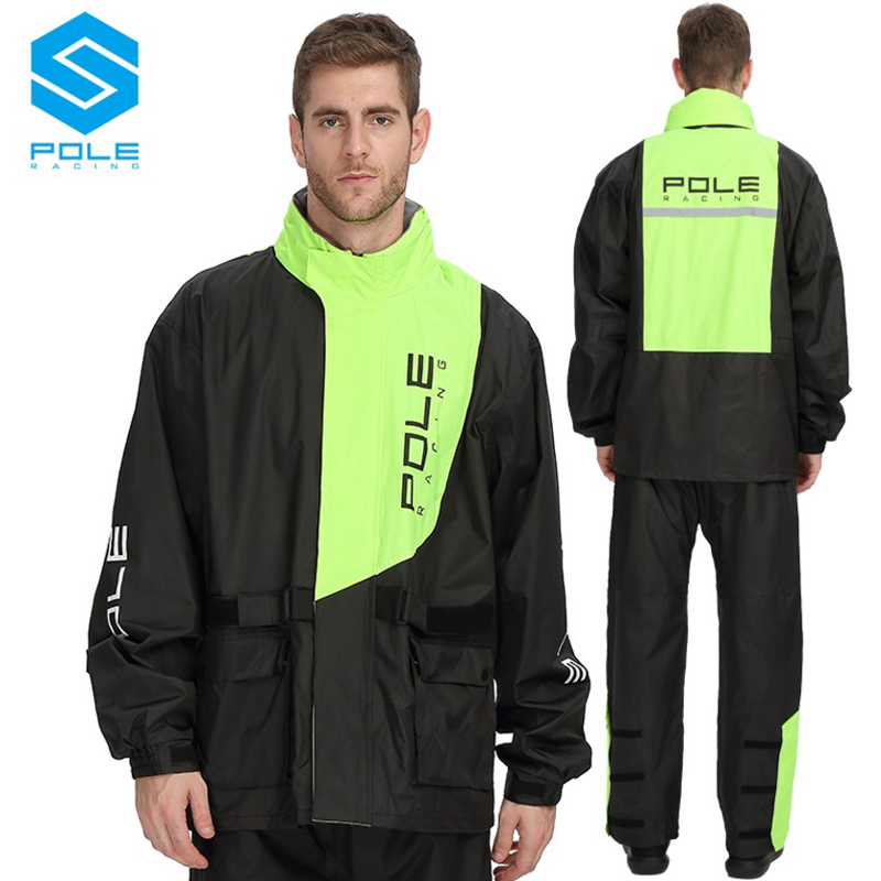 POLE Motorcycle Raincoat Breat - Fishing Rain Suit 评论和价格