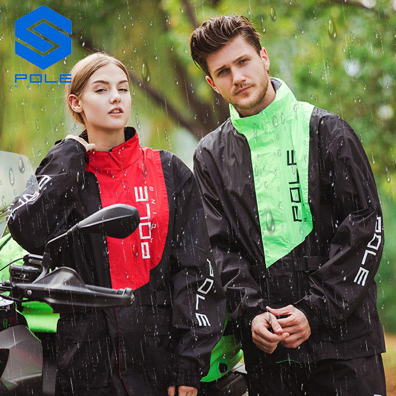 POLE Motorcycle Raincoat Breat - Fishing Rain Suit 评论和价格
