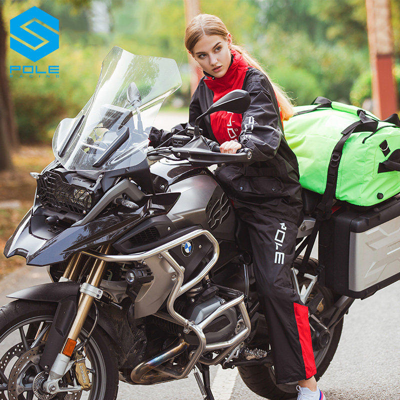 POLE Motorcycle Raincoat Breat - Fishing Rain Suit 评论和价格