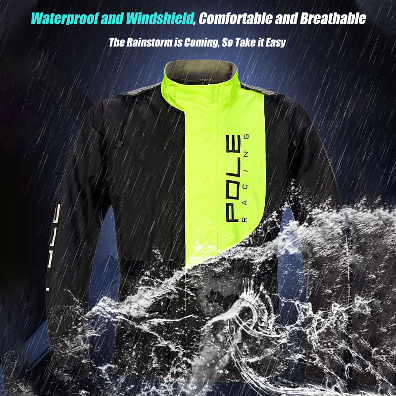 POLE Motorcycle Raincoat Breat - Fishing Rain Suit 评论和价格