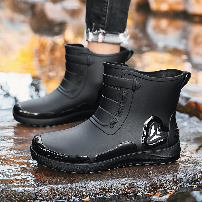 Men's casual rain boots four s - Fishing Boots 评论和价格