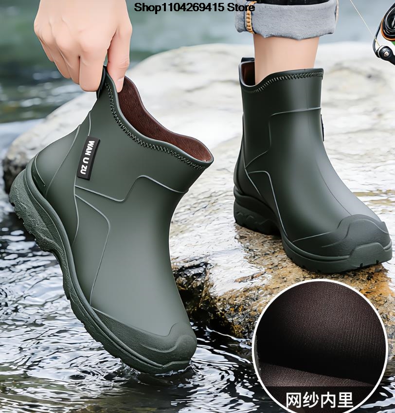 New Men's Waterproof Anti-slip - Fishing Boots 评论和价格