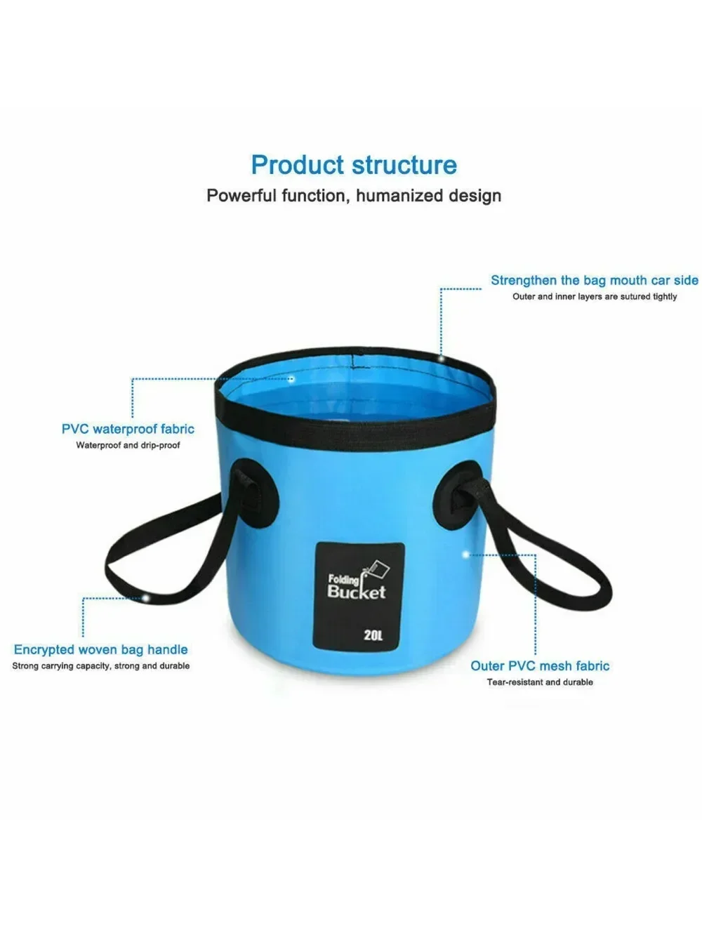12L/20L Fishing Bucket Folding - Fishing Bag Waterproof 评论和价格